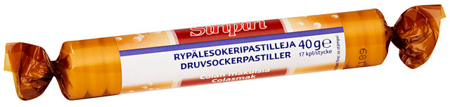 Siripiri Cola 40 g / 17 rypälesokeripastillia PÄIVÄYSTARJOUS