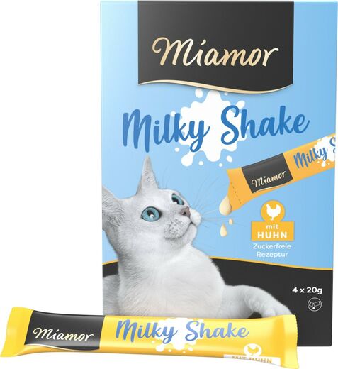 Miamor Milky Shake kana kissalle 4 x 20 g PÄIVÄYSTARJOUS