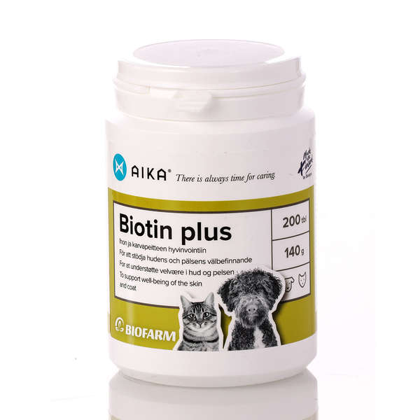 AIKA Biotin plus för hund och katt 200 tbl