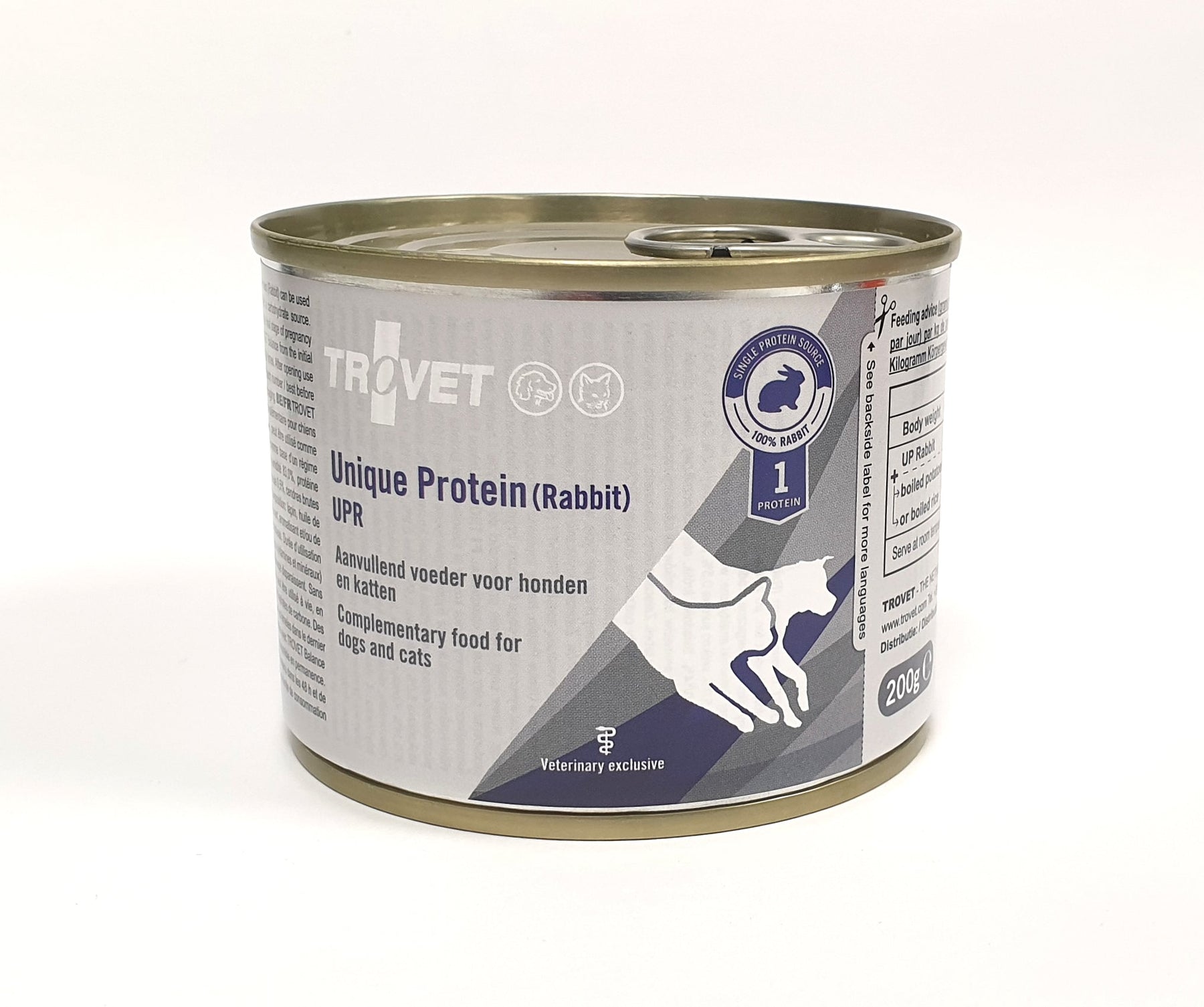 Trovet Unique Protein UPR kanin för hund och katt 200 g